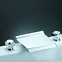 Badewanne Armaturen  /  Zwei Griffe  /  Wasserfall - ELDERSBURG