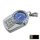 Steering Silver Watch Jewelry USB Flash Drive - Optional Memory From 2 GB to 16 GB (SMQ4635)