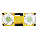 opvouwbare grote 2-fan gekanteld laptop cooling pad (usb powered)