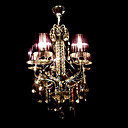Crystal Chandelier with 5 Lamp Shade (Chrome Finish)