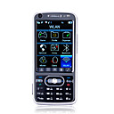 T168 java wifi de banda cuádruple doble tarjeta bluetooth fm de doble cámara de televisión de pantalla táctil teléfono celular negro (tarjeta de 2GB T
