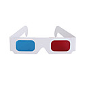reutilizables estilo deportivo de plástico marco de resina lentes anaglifos rojo + azul Gafas 3D