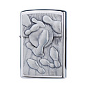 Bowling Style Metal Oil Lighter (Silver)