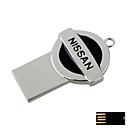 Steering Silver Nissan Pattern Jewelry USB Flash Drive - Optional Memory From 2 GB to 16 GB (SMQ4677)