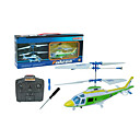 3ch helicóptero rc helicópteros ligeros con mando a distancia del juguete de interior (verde) (yx02675ng)