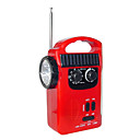 4-in-1 Solar Dynamo Flashlight with AM/FM Radio and Siren (QW091)