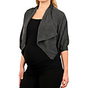 Cowl Neck Puff Sleeves Cardigan Cashmere Sweater / Maternity Wear (FF-1005BF004-0681)