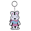 Cute Rabbit Keychain With Soft Plastic Material