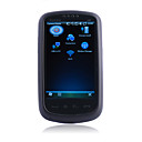 u6 ventanas móvil gps sistema wifi bluetooth fm java cuádruple banda de 3,2 pulgadas de pantalla táctil teléfono celular negro (tarjeta de 2GB TF) (sz