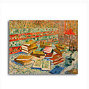 Stretched Canvas Handmade The Yellow Books,c.1887 Painting by Vincent Van Gogh  0192-YCF103202