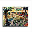 Stretched Canvas Handmade The Asylum Garden at Arles,c.1889 Painting by Vincent Van Gogh  0192-YCF103197