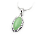 hermosa plata de ley 925 con el platino decoración colgante de jade plateado (0.801 a 11.566)