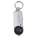 kompas sleutelhanger met thermometer