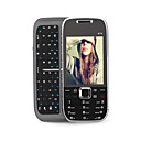 E75 quad doble tarjeta wifi tv banda java teclado QWERTY del teléfono celular negro (tarjeta de 2GB TF) (sz09890044)