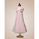 A-line Square  Tea-length Chiffon  Taffeta  Flower Girl Dress