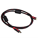 Gold Plated 1080P HDMI V1.3 Male to Mini HDMI Male Shielded Connection Cable (1.5M-Length)