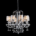 Contemporary Crystal Chandelier with 8 Lights (Chrome Finish)