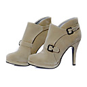 Top Quality Suede Upper High Heels Short Boot With Strappy Special Occasion Shoe/ Fashion Shoe(0987-X3021)