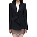 asymétriques manches volants conception avant long blazer cravate / blazers pour femmes (ff-b-bi0857102)