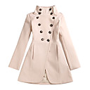 double-breasted pied de col à manches longues bon manteau / outerwears femmes (ff-b-bi0857117)