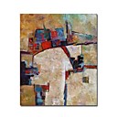 uitgerekt handgemaakte abstract schilderij (0192-ycf103837)