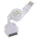 USB retráctil de cable de carga para iPod / iPhone 3G/3GS (hf254)