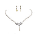 Gorgeous CZ Cubic Zirconia Wedding Bridal Jewelry Set(Including Necklace,Earing)(0986-S012)