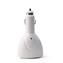 isqueiro do carro dual Carregador USB 12v portas de saída (branco)