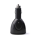 isqueiro dupla portas usb carregador tomada 12v (preto)