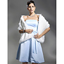 Sleeveless Faux Fur Wedding Bridal Shawl