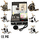 Tattoo Kit Pro 6 Guns Power Tip Needles Skin Ink Supply