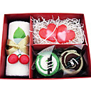 douce boîte de cadeau gâteau serviette