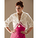 3/ 4-length Faux Fur Special Occasion/ Wedding Jacket/ Wrap
