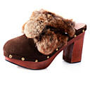 schoenleest hoge hakken pumps met imitatie wol mode-schoen (0987-x3469)