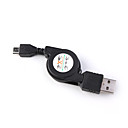 USB retráctil de un cable USB mini de 5 pines