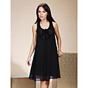 A-line Scoop Knee-length Chiffon Bridesmaid/Wedding Party Dress