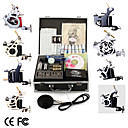 Tattoo Kit Pro 8 Guns Power Tip Needles Skin Ink Supply