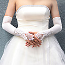 fingerless cetim de noiva de ópera luvas de comprimento