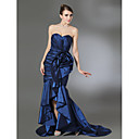 Trumpet/Mermaid Sweetheart Court Train Taffeta Evening Dress