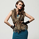 konijn haar / weave mouwen jas / vrouwen bont en leer (ff-e-bh0736212)