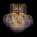 2-luce k9 cristallo color oro brillante wall sconce cromo (1069-j9871-B2)