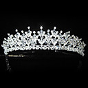 aleación preciosa con diamantes de imitación tiara nupcial