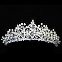 aleación preciosa con diamantes de imitación boda nupcial tiara
