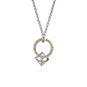 Fashion CZ Cubic Zirconia And Brass With Platinum Plated Pendant(0801-HYP0028)