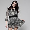 TS Flirty Lace Printed Day Dress
