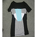 vestido de color de la camisa de empalme / vestidos de mujer (w-ss-cc0008001)