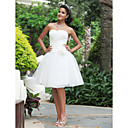 Ball Gown Sweetheart Knee-length Wedding Dress With 3D Floral