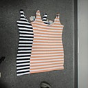 vestido de jersey de rayas
