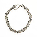 metálicos largo collar de cristal / collar de la mujer (ss-z-cc1309003)