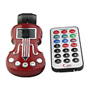 1,0 "LCD-Gitarre geformte Auto MP3-Player FM-Transmitter - rot (tf / USB)